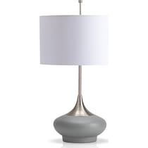 concrete gray table lamp   