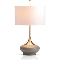 concrete gray table lamp   
