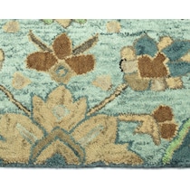 confident blue area rug  x    