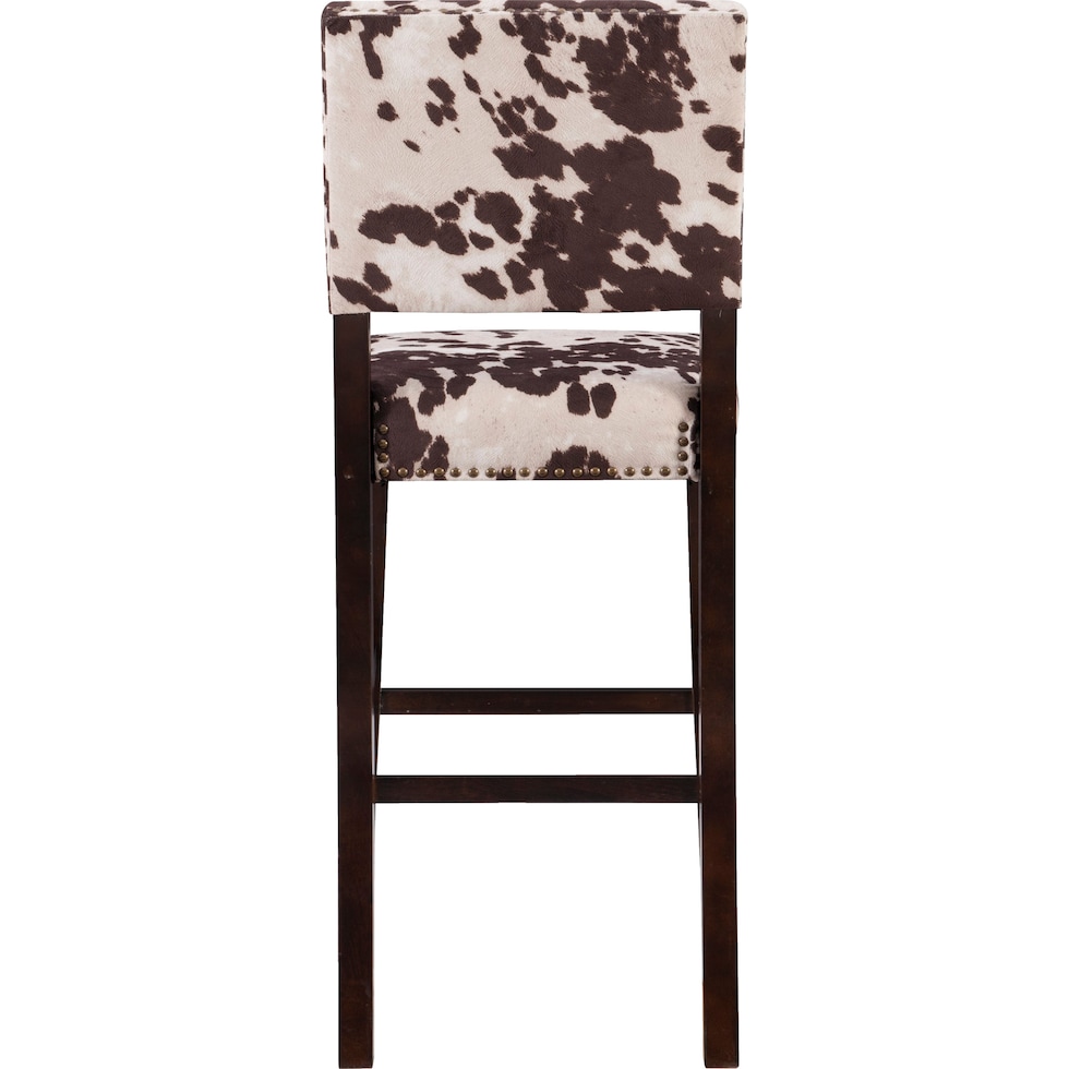connie dark brown bar stool   