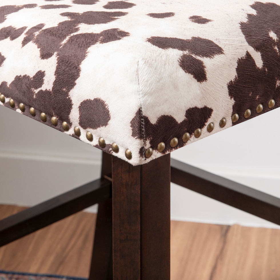 connie dark brown bar stool   