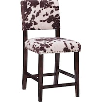 connie dark brown counter height stool   