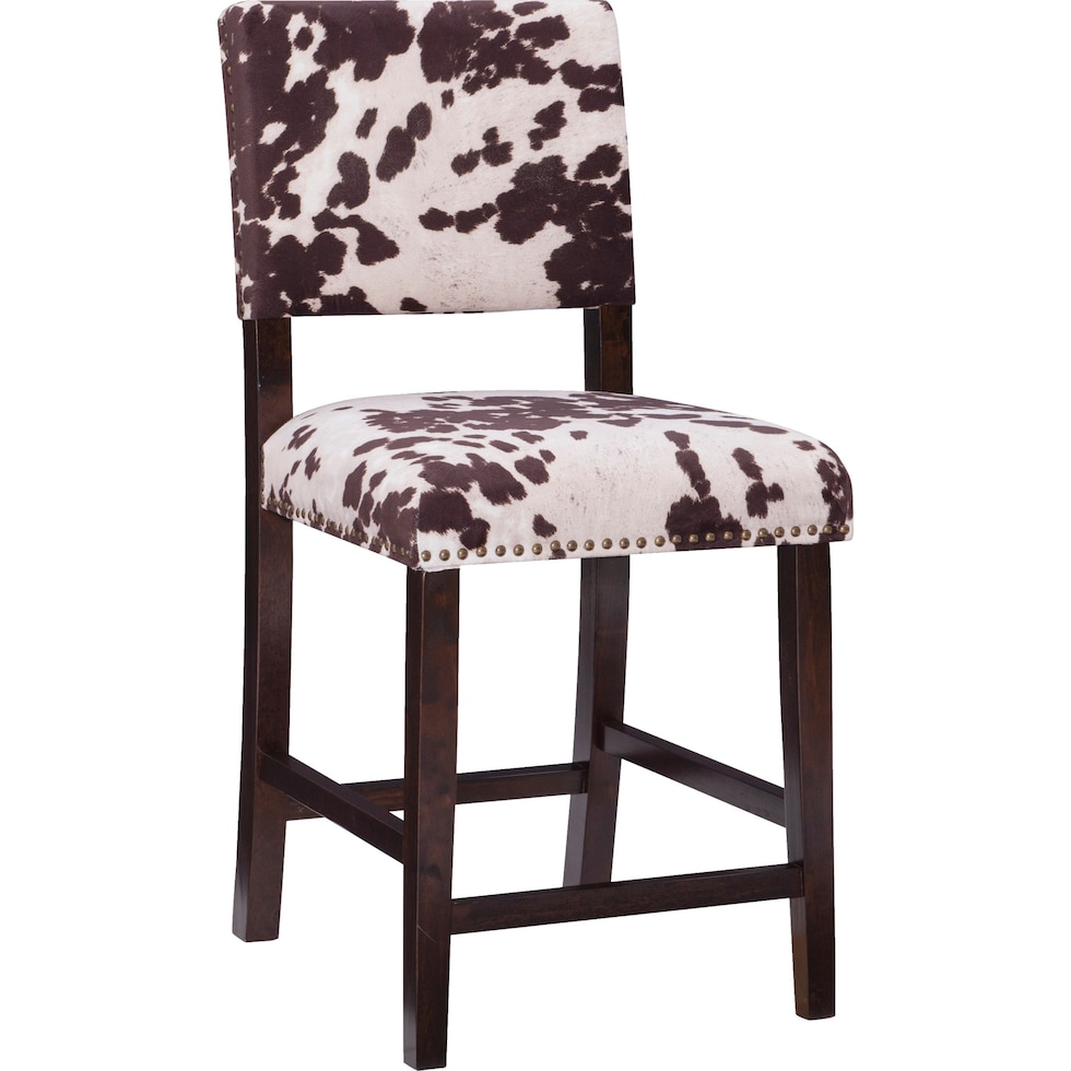 connie dark brown counter height stool   
