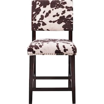 connie dark brown counter height stool   