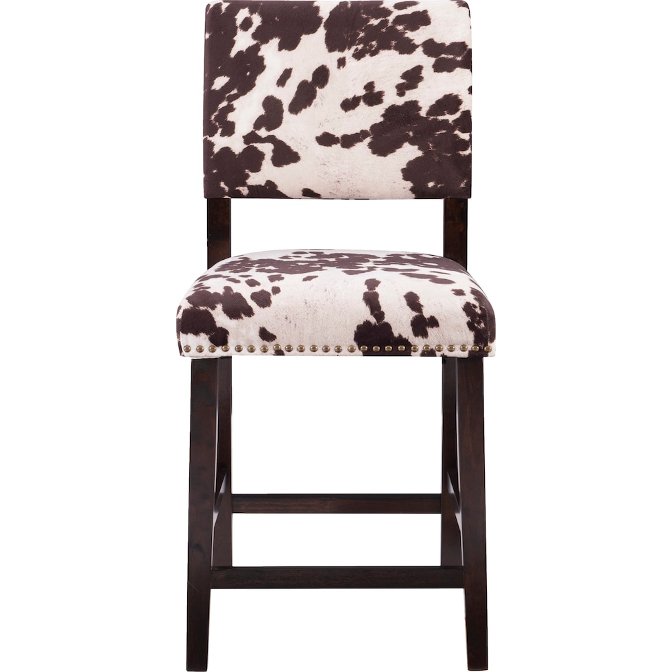 connie dark brown counter height stool   