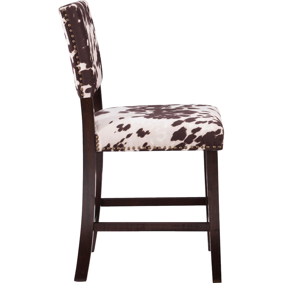 connie dark brown counter height stool   