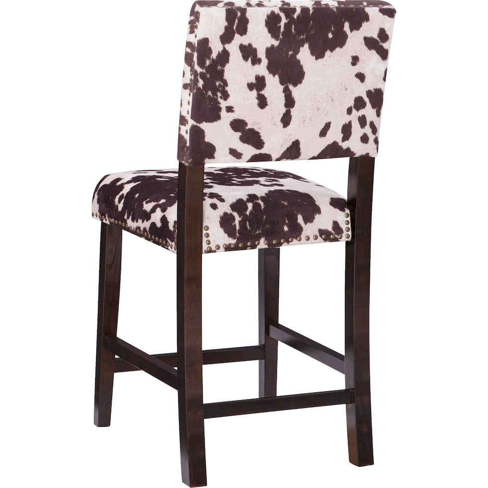 connie dark brown counter height stool   