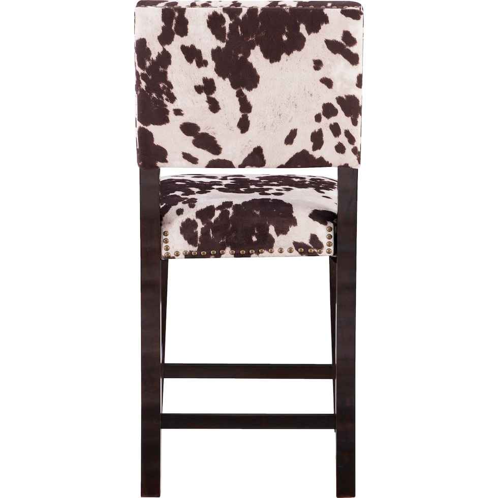 connie dark brown counter height stool   