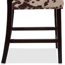 connie dark brown counter height stool   