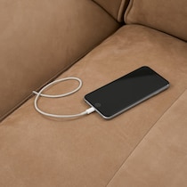 connor light brown sectional   