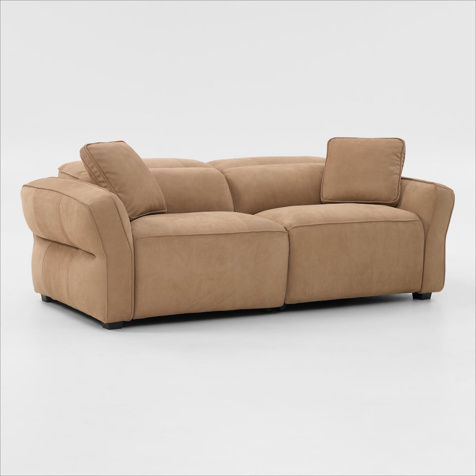 connor light brown sofa   