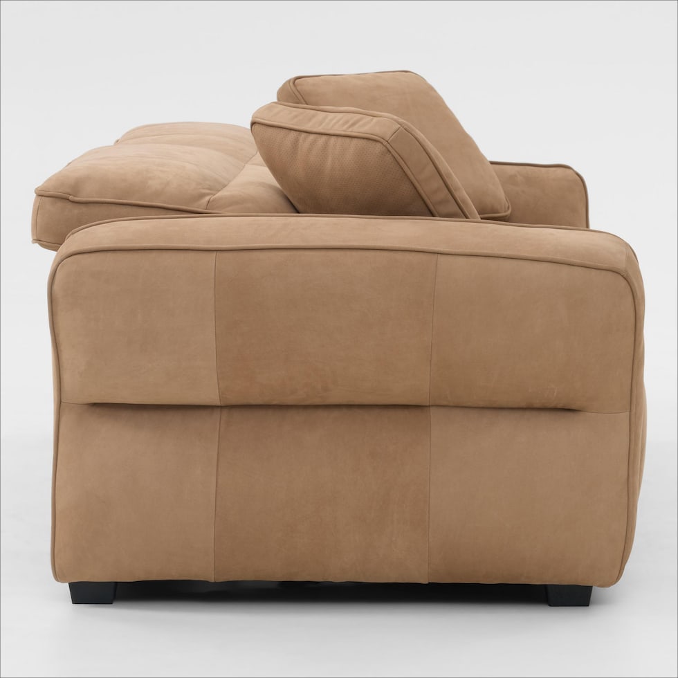 connor light brown sofa   