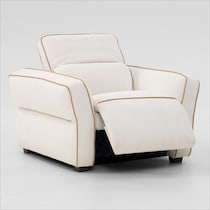 connor white recliner   