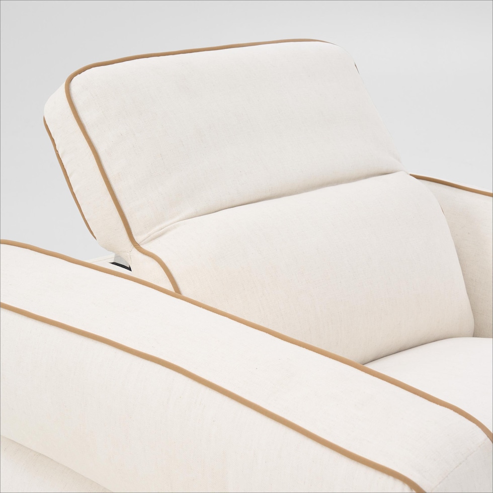 connor white recliner   