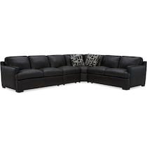 conroy black  pc sectional   