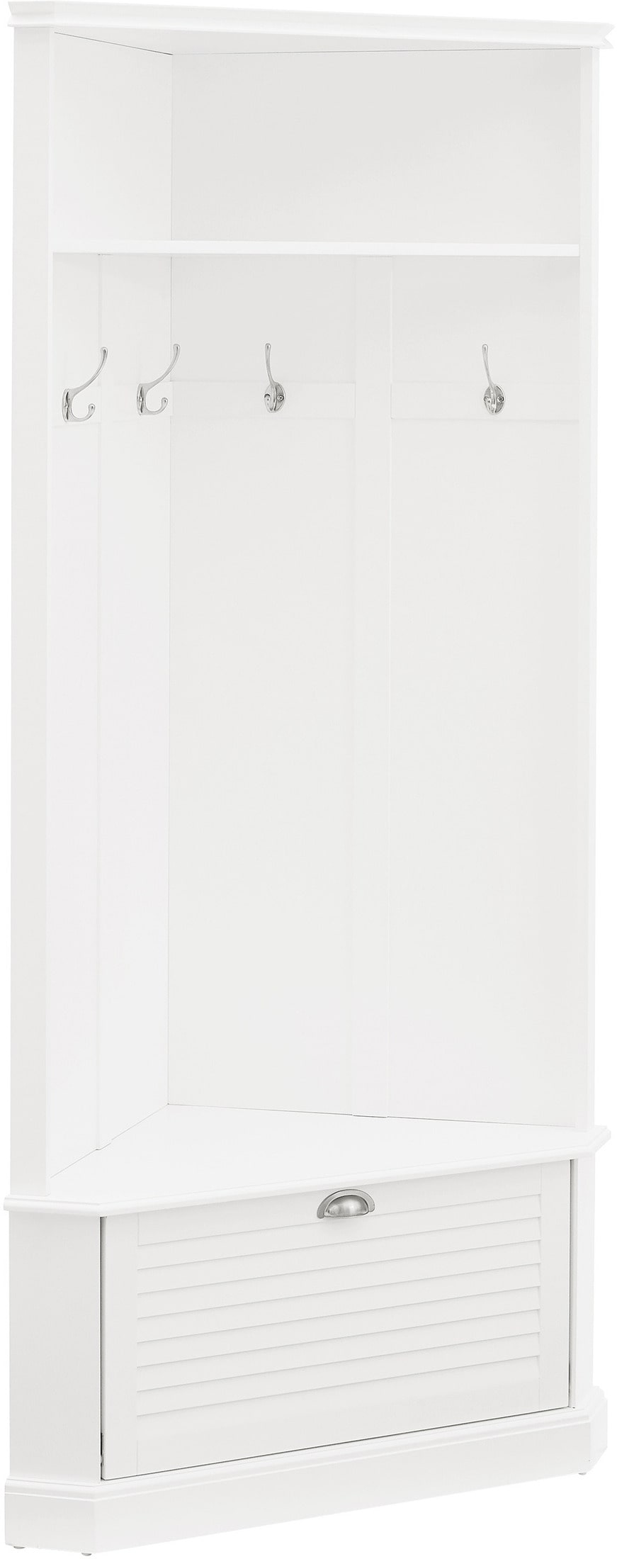 Conway Corner Hall Tree White Value City Furniture