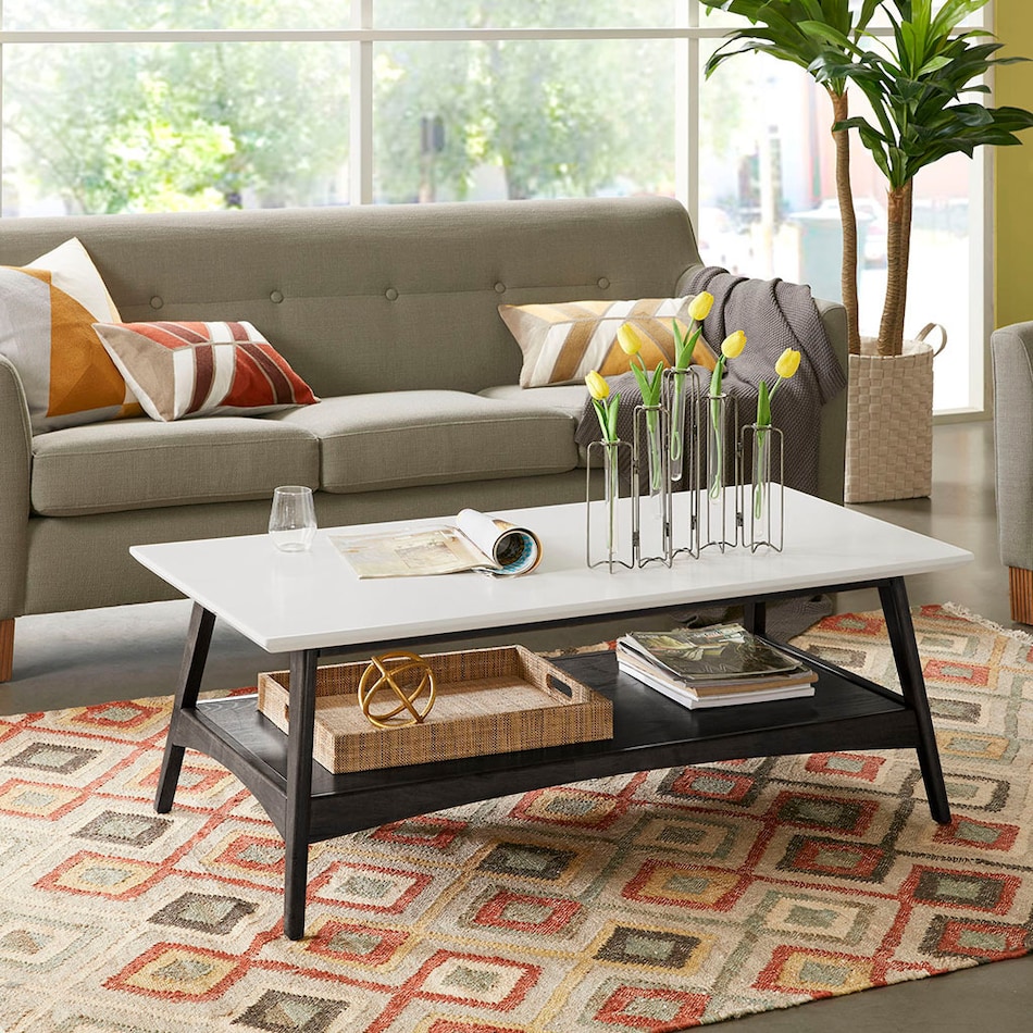 copa white coffee table   