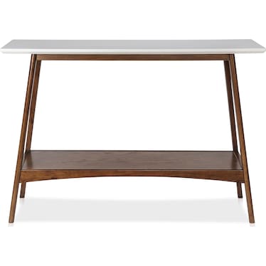 Copa Console Table - White/Pecan