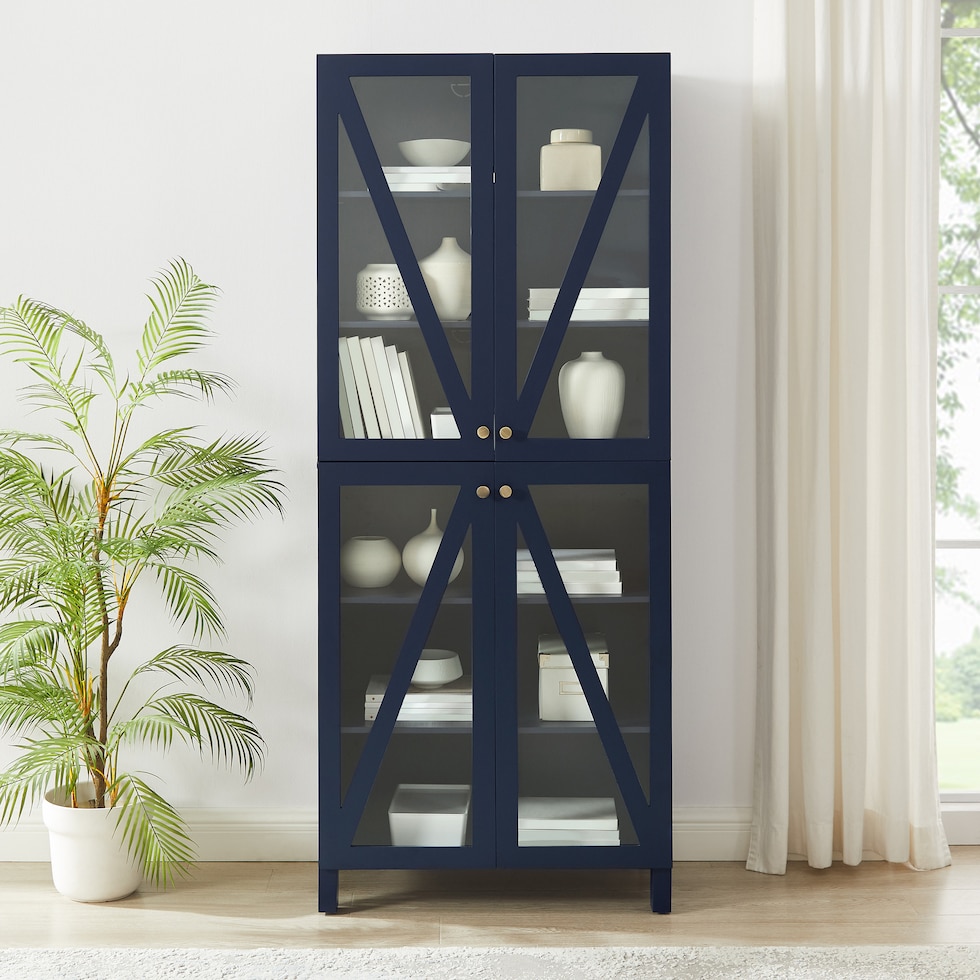 cora blue kitchen pantry   