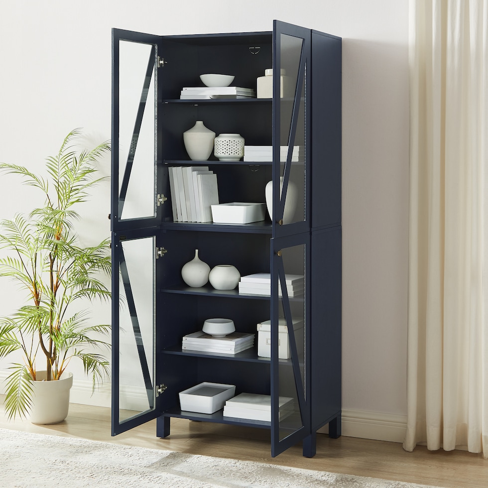 cora blue kitchen pantry   