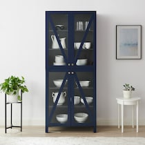 cora blue kitchen pantry   