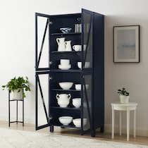 cora blue kitchen pantry   