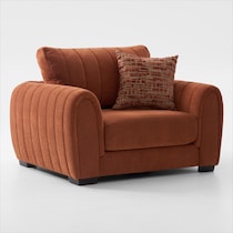 coral orange chair   