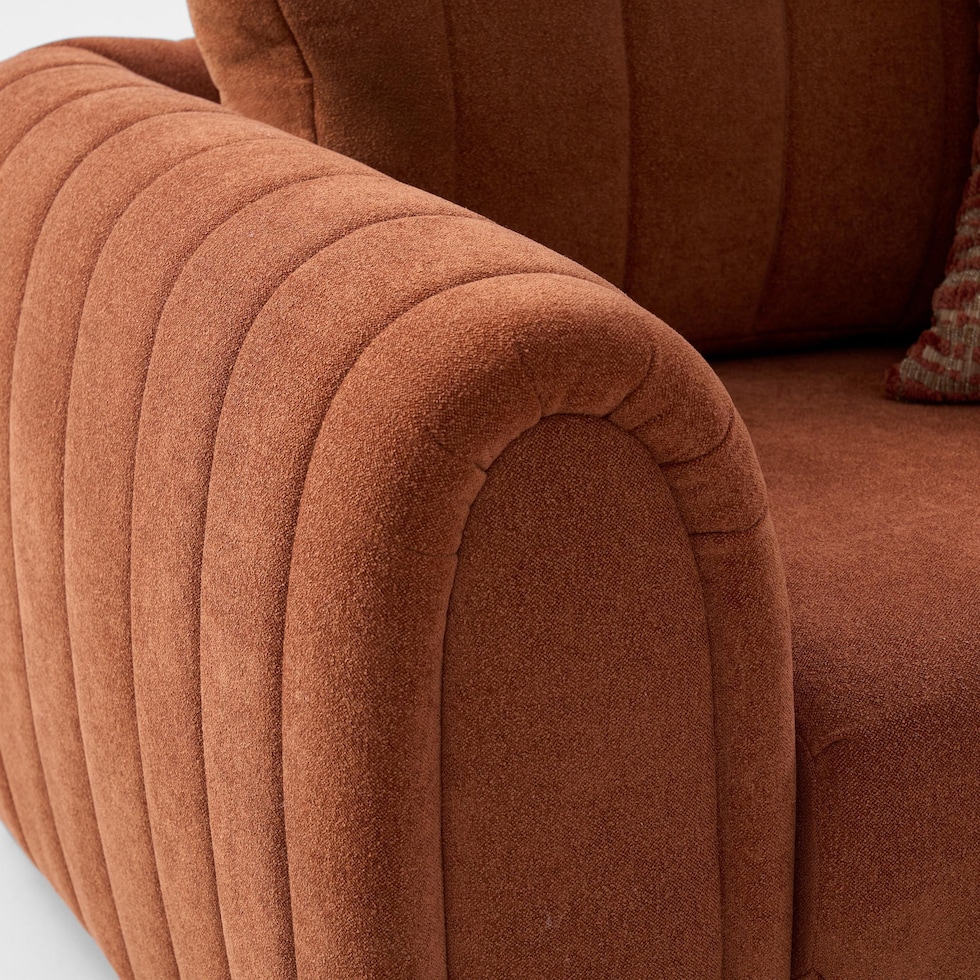 coral orange chair   