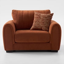 coral orange chair   