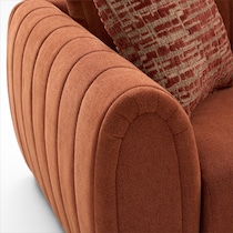 coral orange sectional   