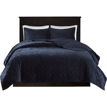 coraline blue full queen bedding set   