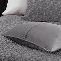coraline gray king california king bedding set   