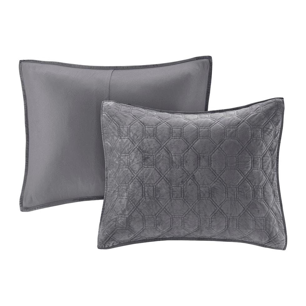 coraline gray king california king bedding set   