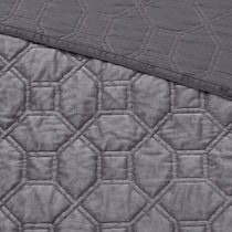 coraline gray king california king bedding set   