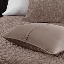 coraline light brown king california king bedding set   