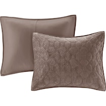 coraline light brown king california king bedding set   