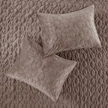 coraline light brown king california king bedding set   