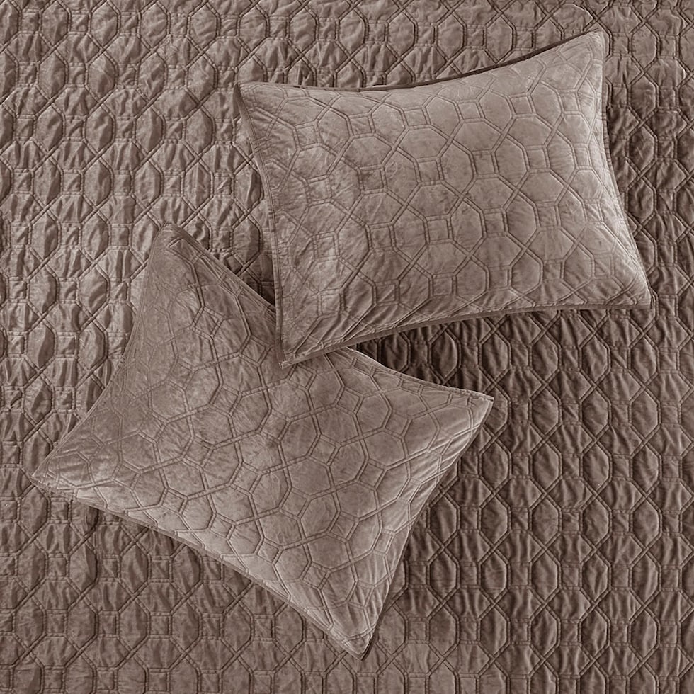 coraline light brown king california king bedding set   