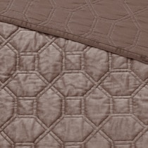 coraline light brown king california king bedding set   