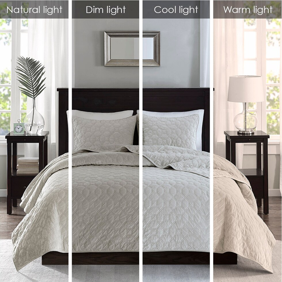 coraline neutral full queen bedding set   