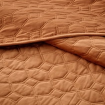coraline orange full queen bedding set   
