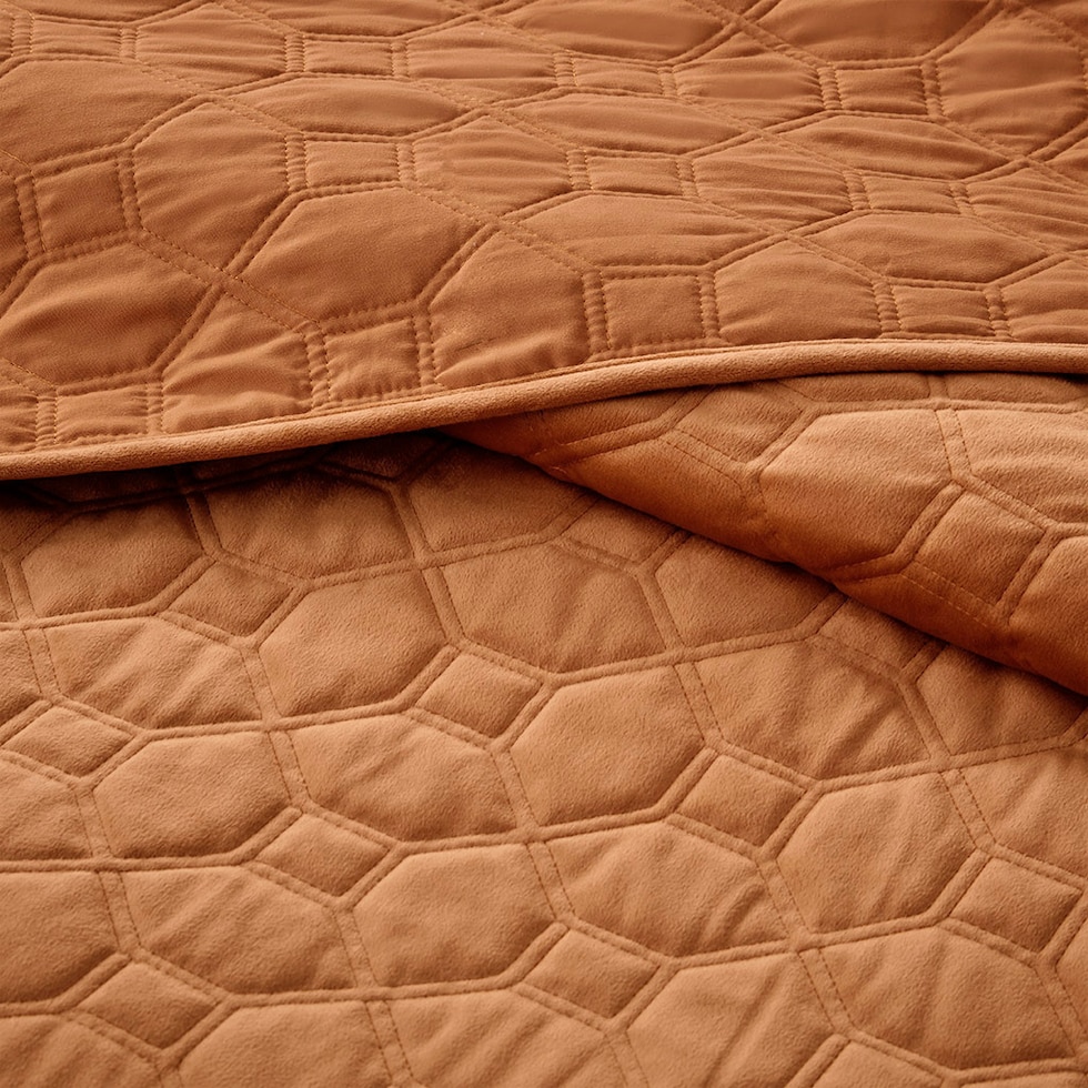 coraline orange full queen bedding set   