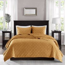 coraline yellow king california king bedding set   