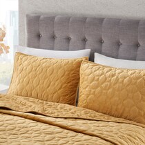 coraline yellow king california king bedding set   
