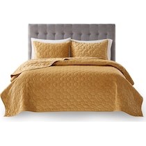 coraline yellow king california king bedding set   