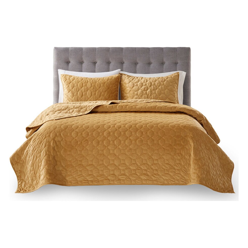 coraline yellow king california king bedding set   