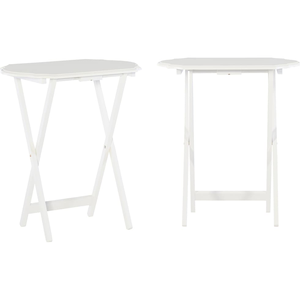 cordelia white tray table   