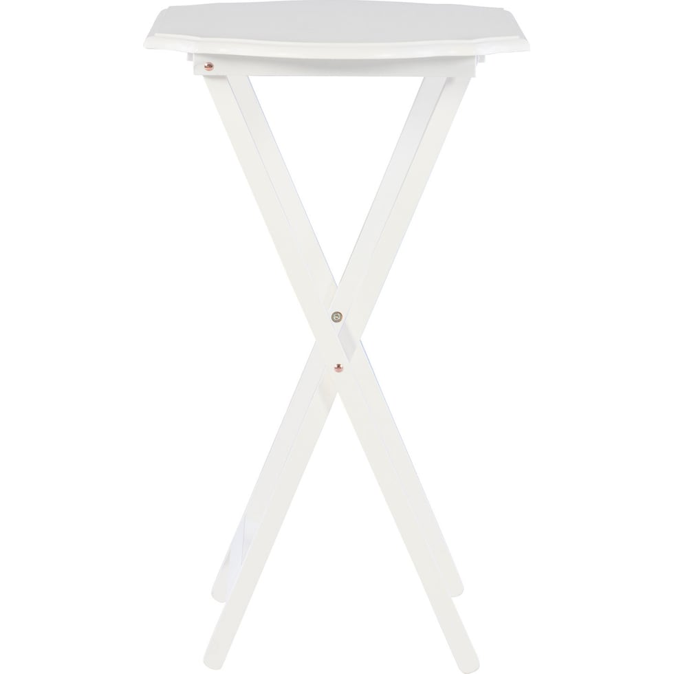 cordelia white tray table   
