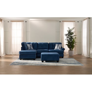Cordelle 2-Piece Sectional and Ottoman Set