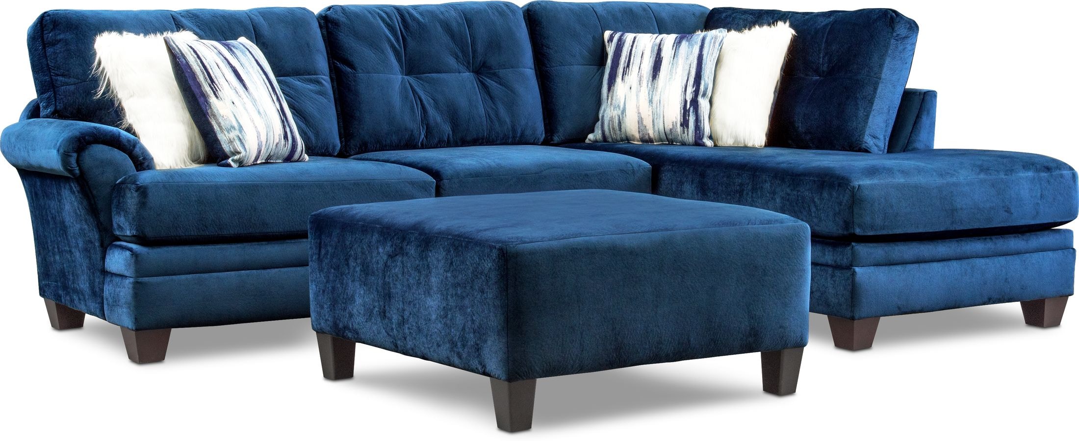 Blue sofa value deals city